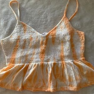 Pacsun Me to We Orange tie-dye tank